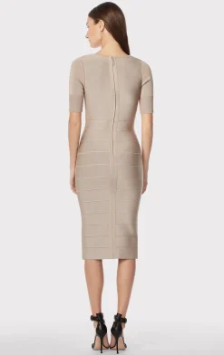 ASYMMETRIC STRAPPY ICON DRESS-Hervé Léger New