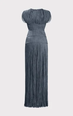 BANDED FRINGE GOWN-Hervé Léger Flash Sale