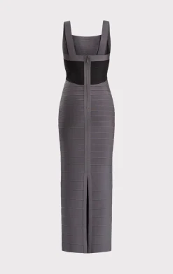 COLORBLOCKED BANDAGE GOWN-Hervé Léger Best