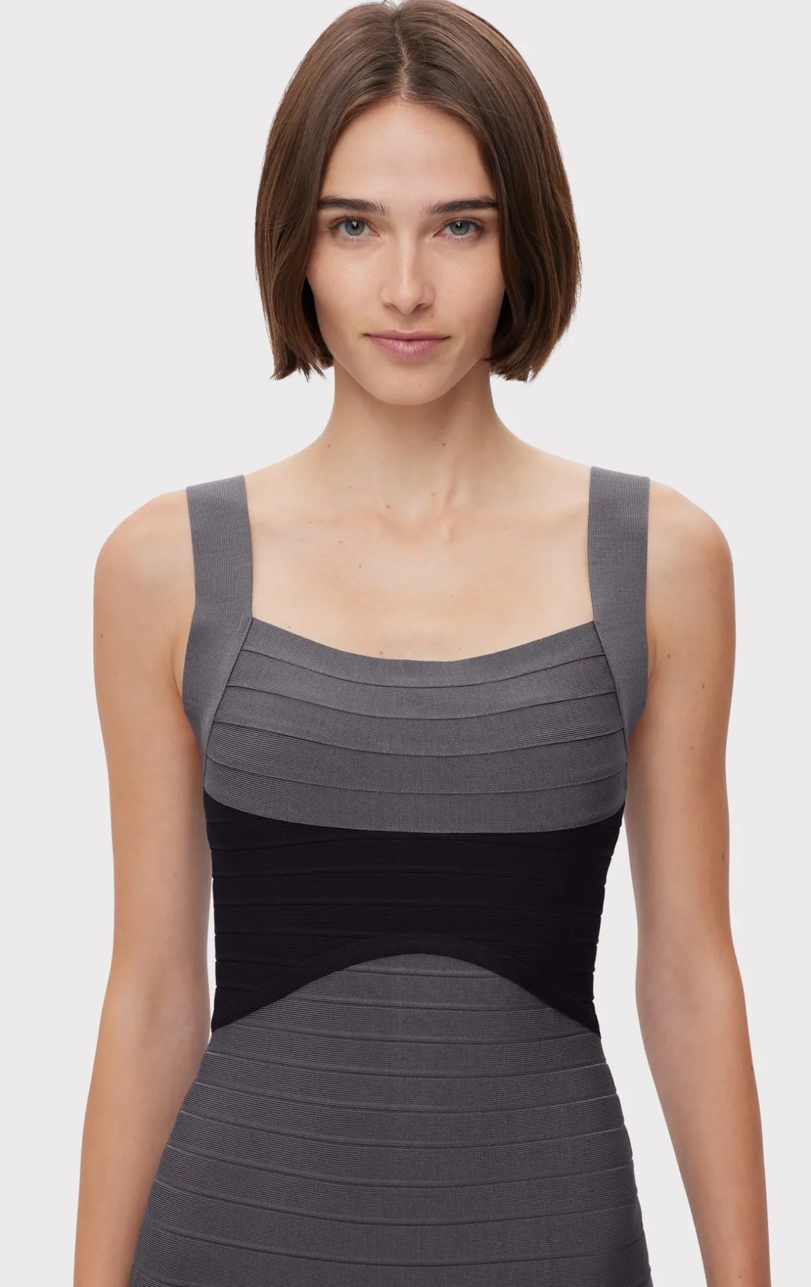 COLORBLOCKED BANDAGE GOWN-Hervé Léger Best