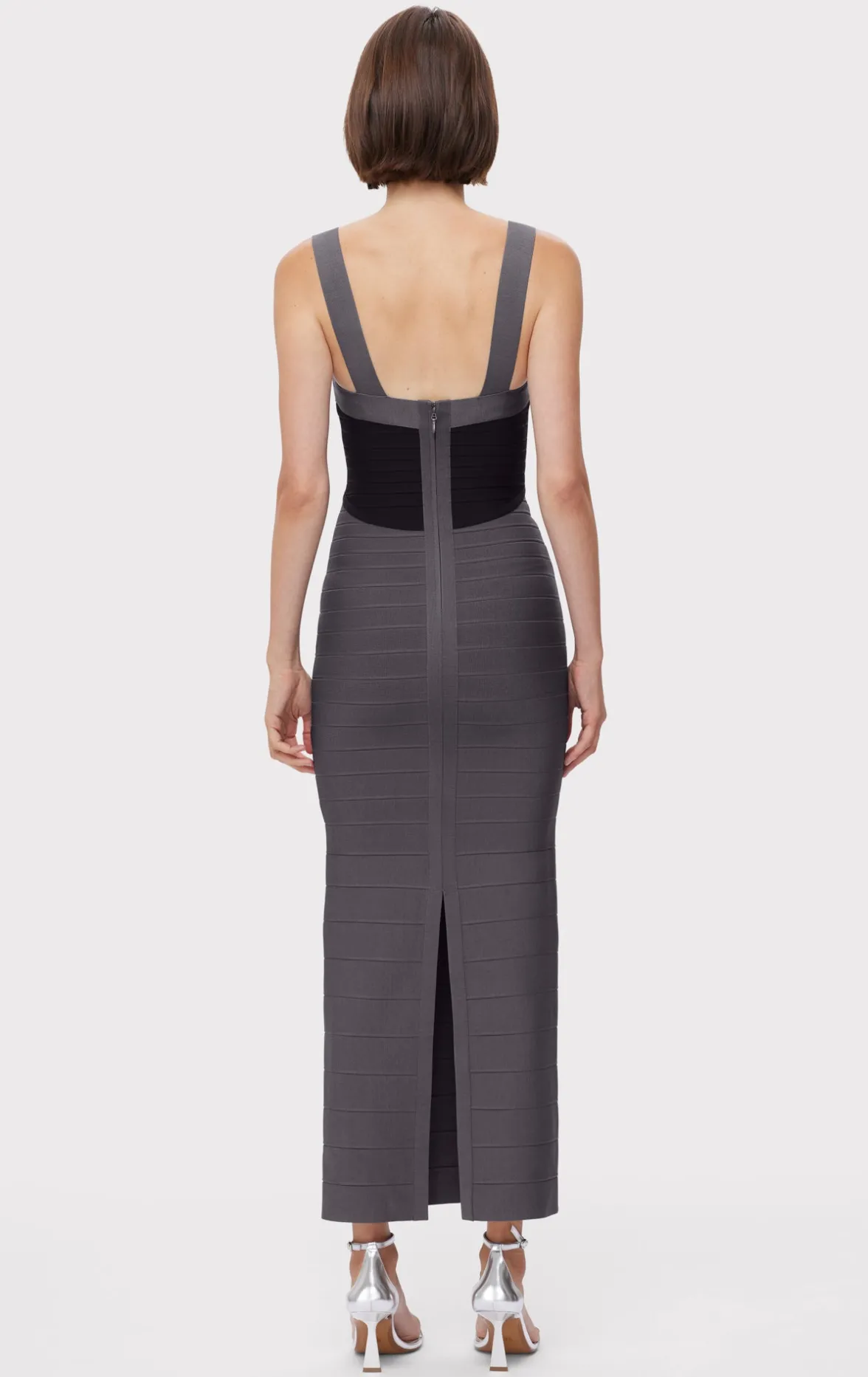COLORBLOCKED BANDAGE GOWN-Hervé Léger Best