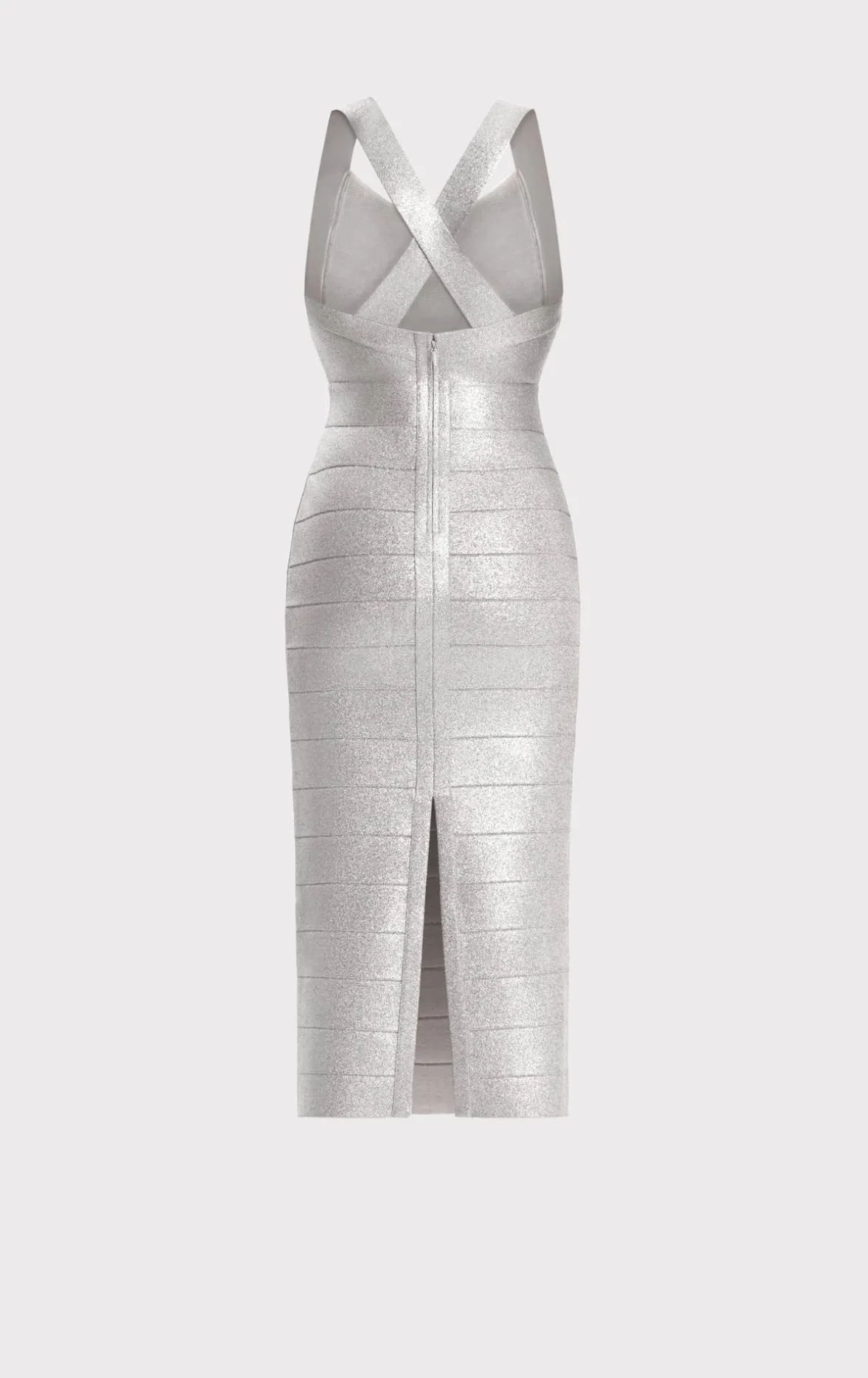 DISCO KNIT FRINGE MIDI DRESS-Hervé Léger Sale