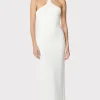 HALTER OTTOMAN GOWN W/ CRYSTAL TRIM-Hervé Léger Best Sale