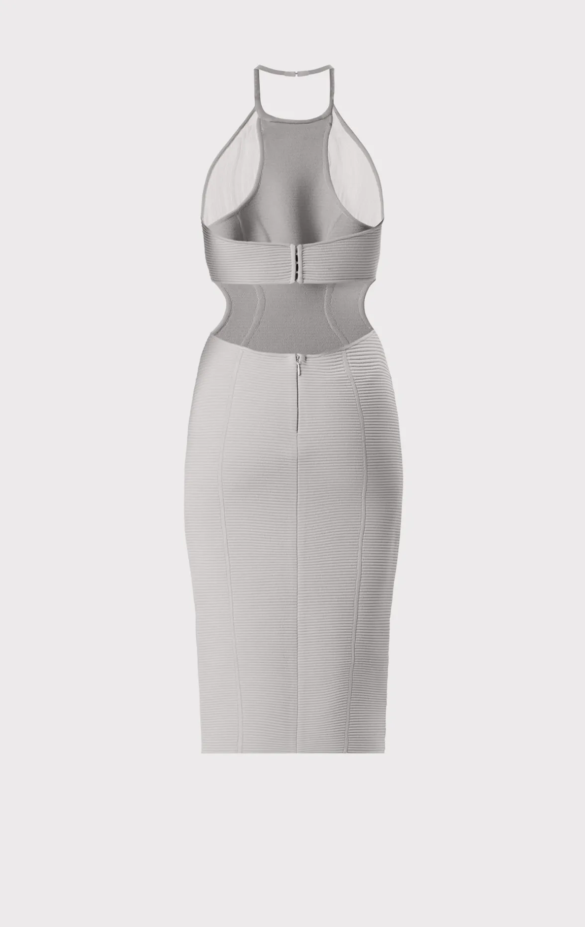 HERVÉ LÉGER X LAW ROACH DAYA Sheer Layered Midi Dress-Hervé Léger Store