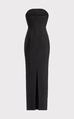 ICON CHEVRON BUSTIER GOWN-Hervé Léger Cheap