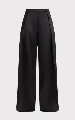 ICON HIGH WAIST SILK WIDE LEG PANTS-Hervé Léger Store