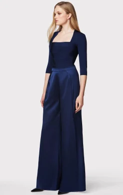 ICON HIGH WAIST SILK WIDE LEG PANTS-Hervé Léger Best
