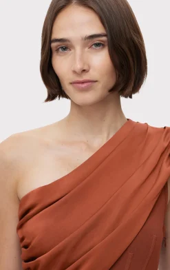RUCHED WOVEN COMBO GOWN-Hervé Léger Hot