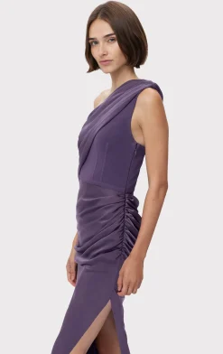 RUCHED WOVEN COMBO GOWN-Hervé Léger Outlet