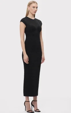 TEXTURED SHEER BUSTIER GOWN-Hervé Léger Store