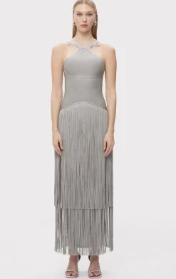 THE METALLIC KENNEDY GOWN-Hervé Léger Online