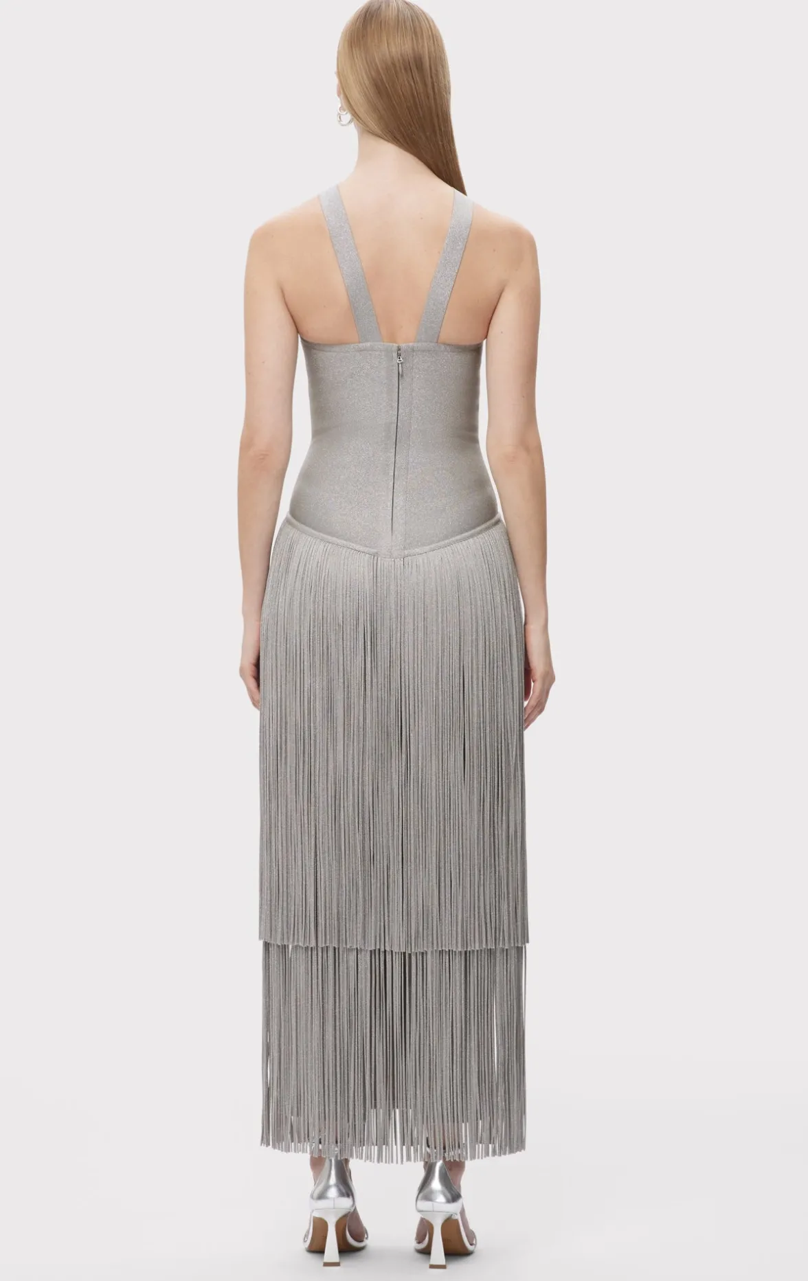 THE METALLIC KENNEDY GOWN-Hervé Léger Online