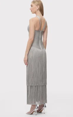 THE METALLIC KENNEDY GOWN-Hervé Léger Online
