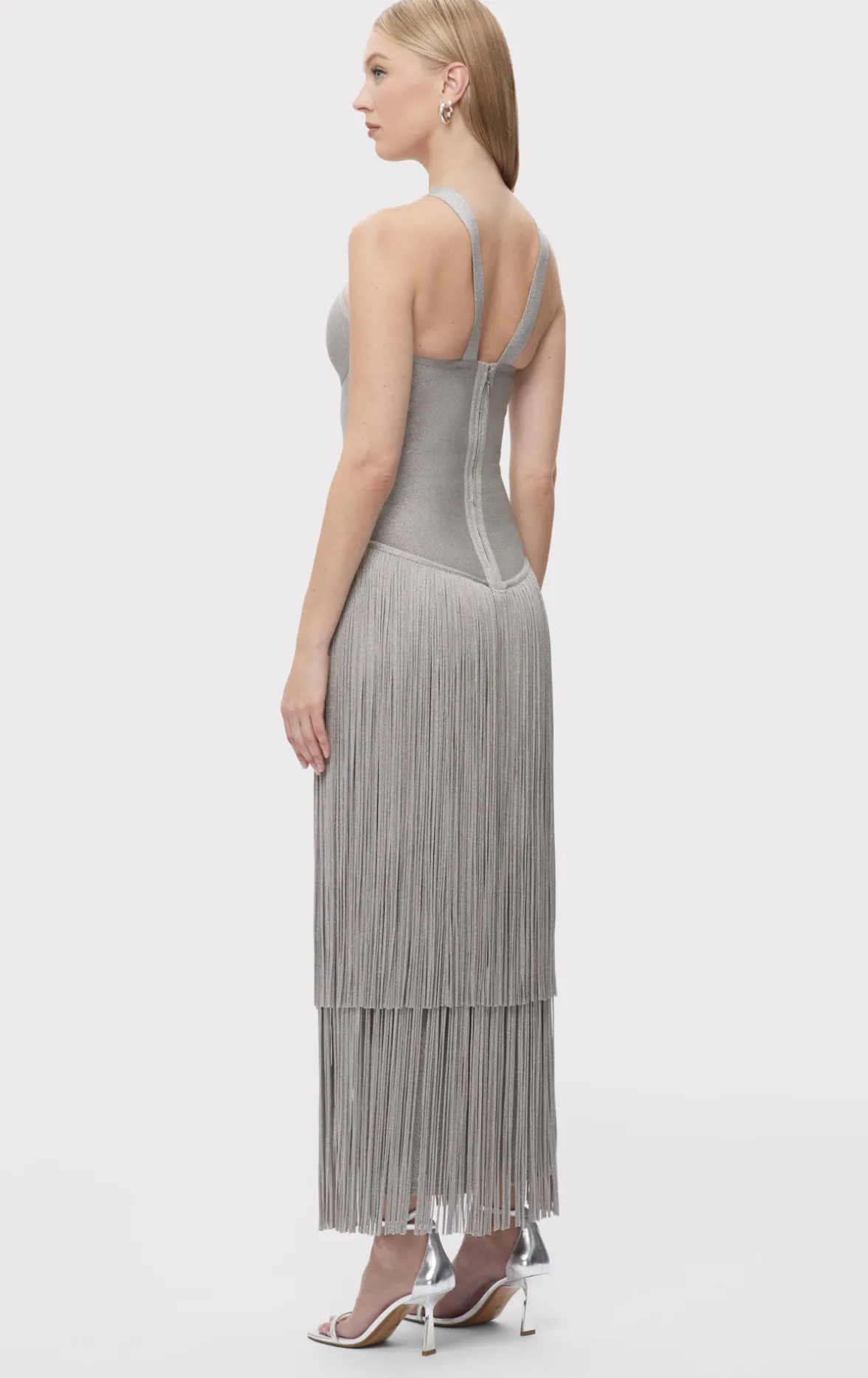 THE METALLIC KENNEDY GOWN-Hervé Léger Online