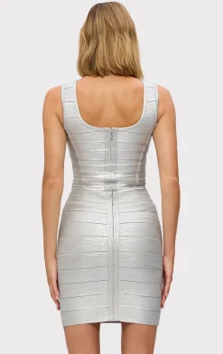 THE METALLIC SIENNA TOP-Hervé Léger Sale