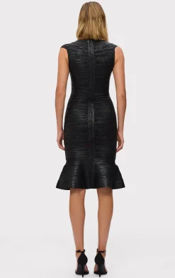 THE METALLIC SOPHIE DRESS-Hervé Léger Discount